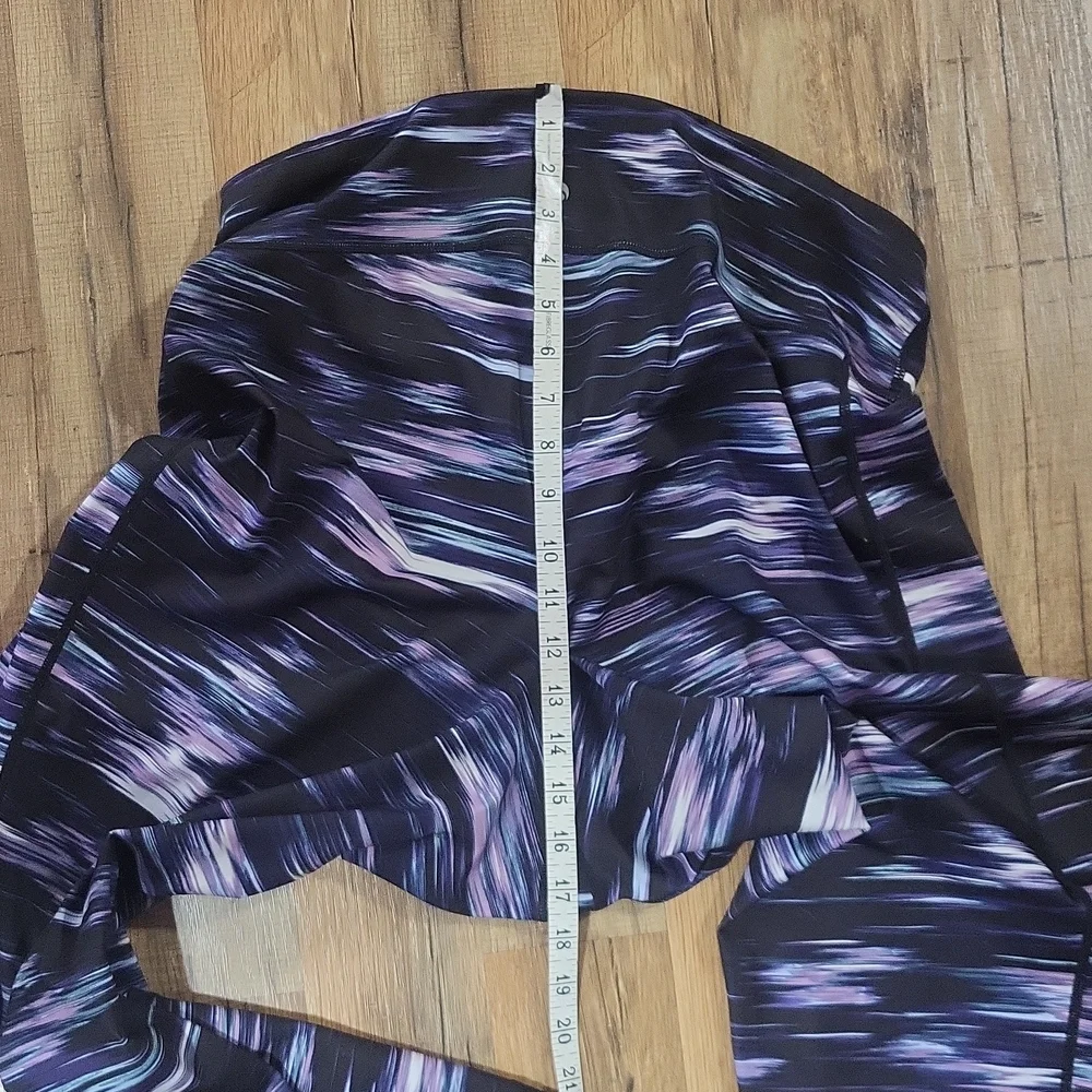 IDEOLOGY Purple Black Space Dye Cropped Leggings - Picture 14 of 14